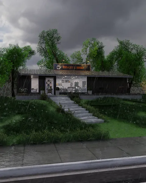 Hifi Cafe 2023 - Blender scenes