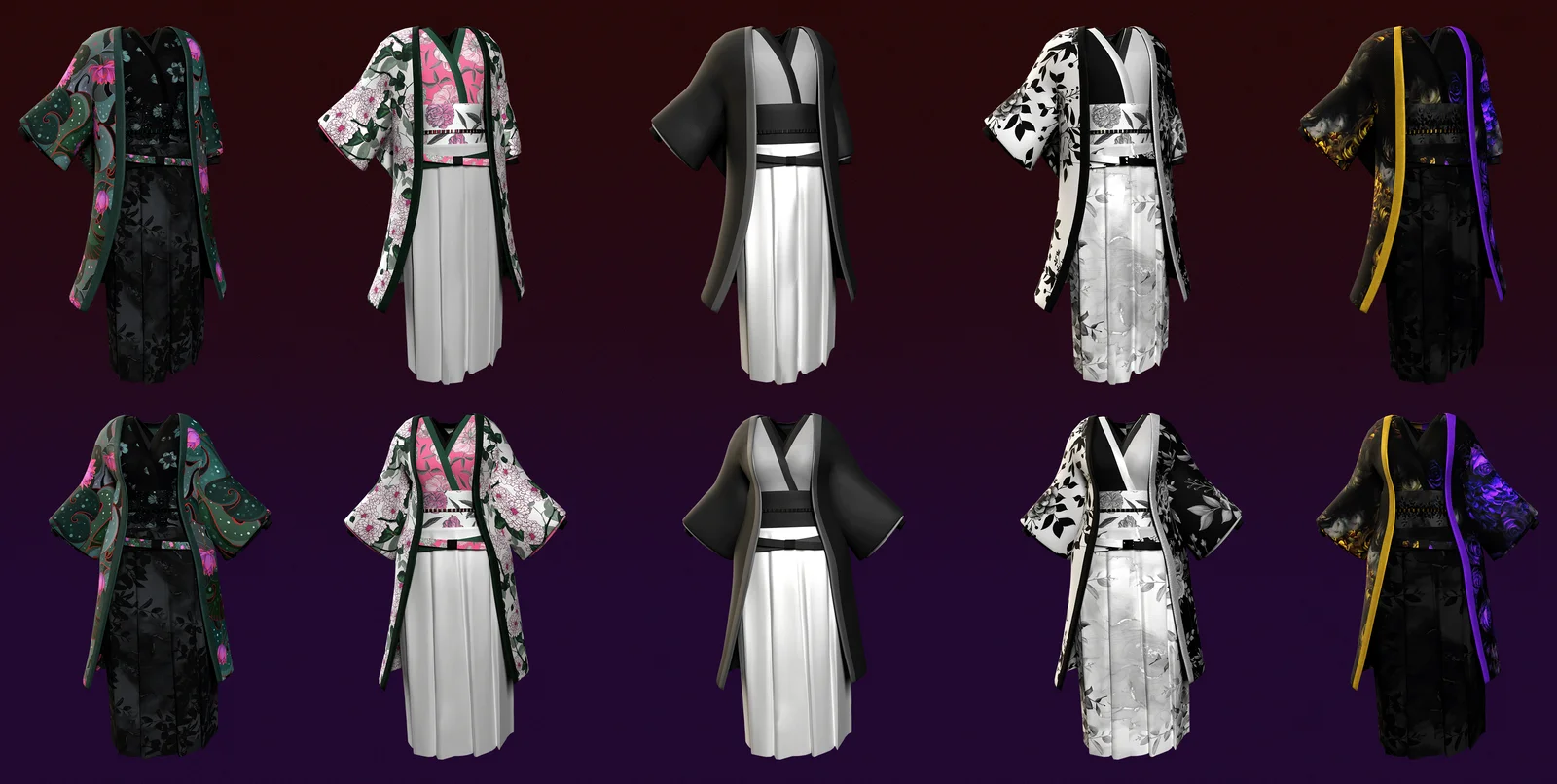 Kimono Couple Set screenshot 4