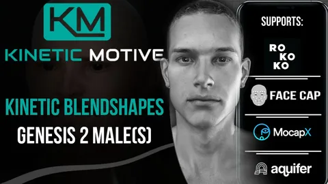 Kinetic Blendshapes Genesis 2 Male - Blender addons