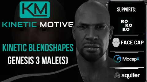 Kinetic Blendshapes (Genesis 3 Male) - Blender addons