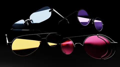 Kinjo's Shades Pack - Blender 3d models