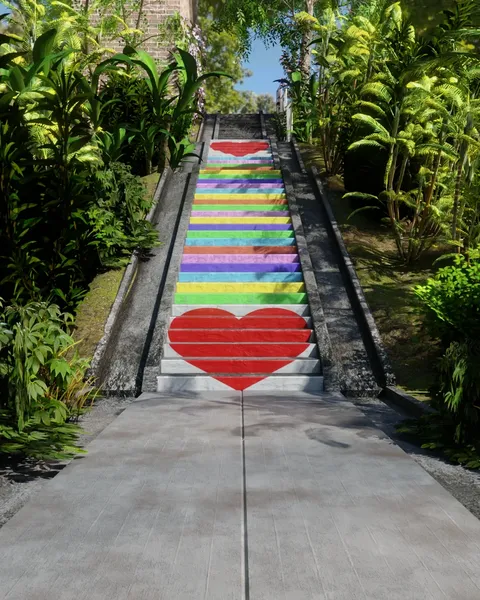 Micheltorena Stairs - Blender scenes