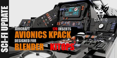 Aircraft Avionics kPACK - Blender 3d models