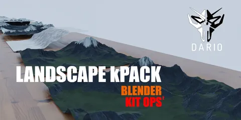 Landscape Kpack - Blender 3d models