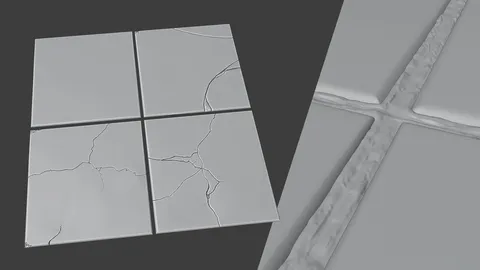 Kitchen Backsplash Tile Sculpts - Blender 3d models