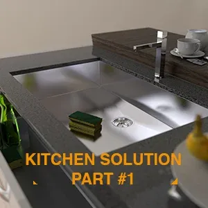 Kitchen Solution Part 1 - Blender 3d models