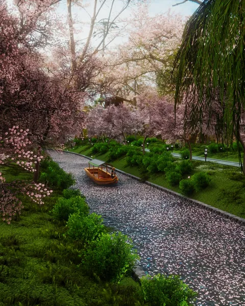 Kyoto River - Blender scenes