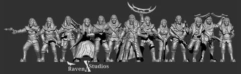 Klingon Bird of Prey Crew - Blender 3d models