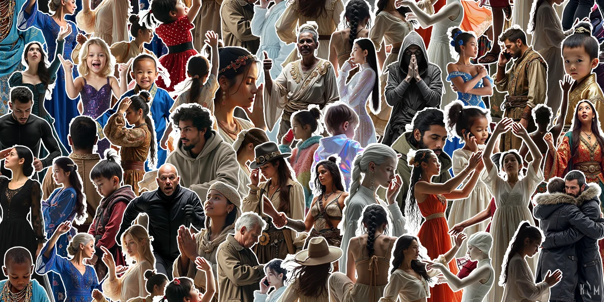 1K People Card Cutout Pack 3 screenshot 2