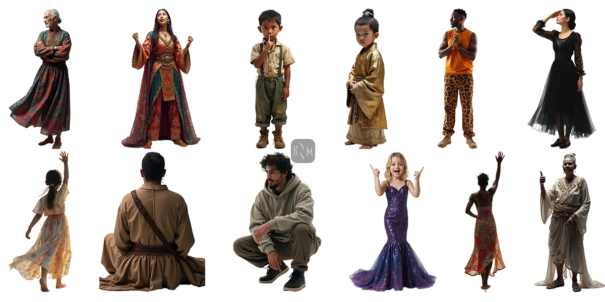 1K People Card Cutout Pack 3 screenshot 3