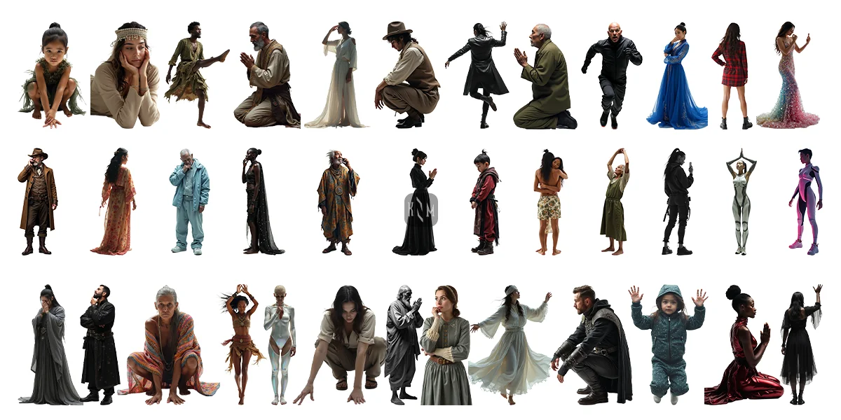 1K People Card Cutout Pack 3 screenshot 6