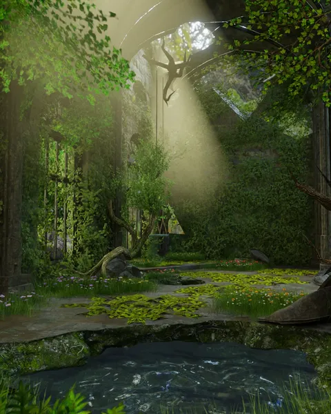 My Secret In The Forest - Blender scenes