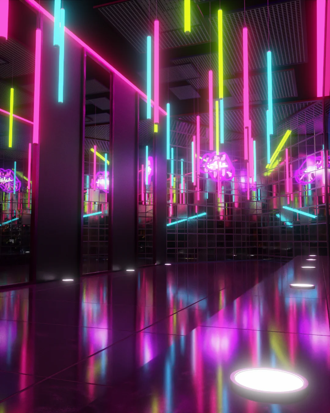 Neon Hallway screenshot 3