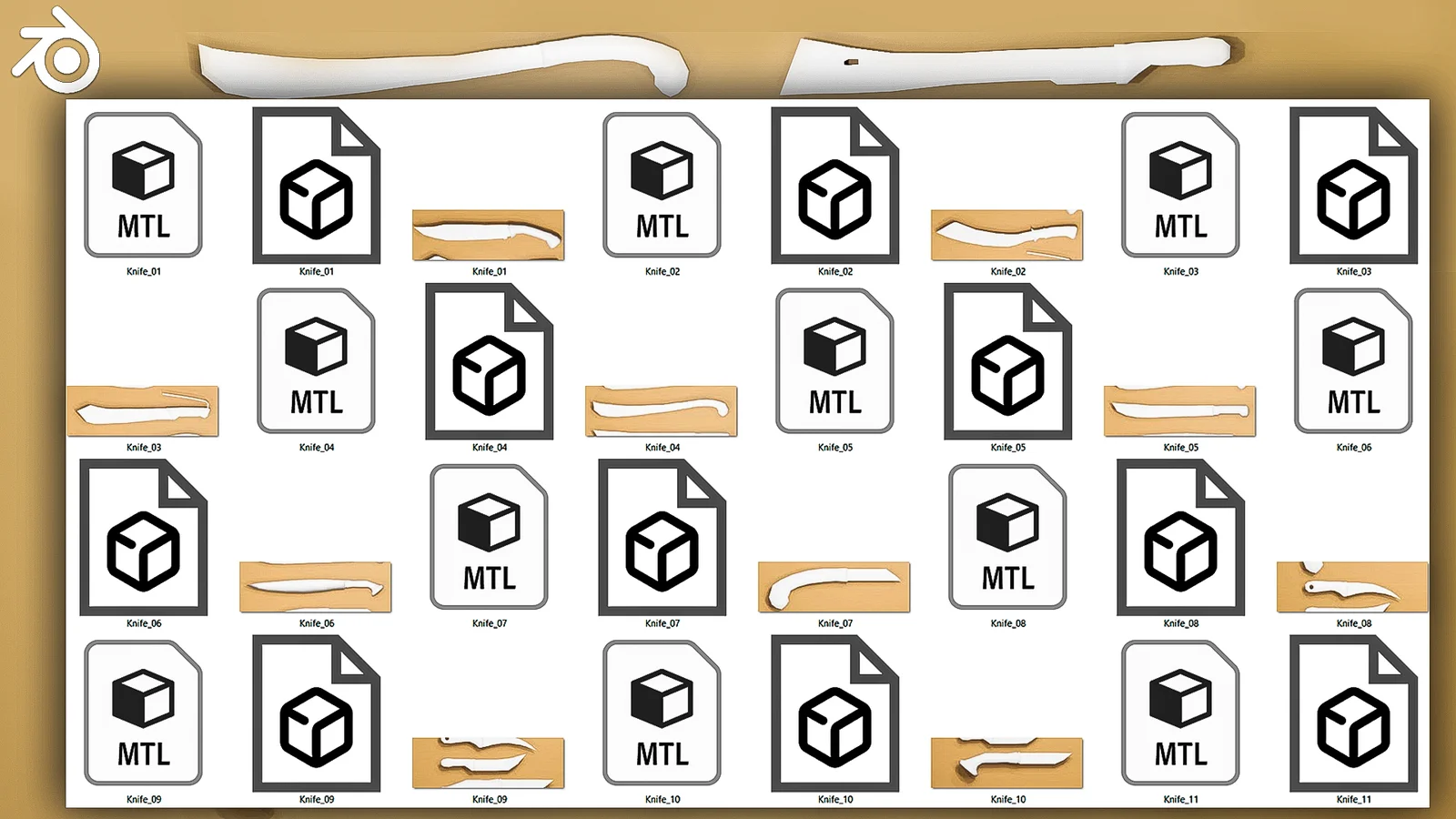 Knife Base Meshes screenshot 5