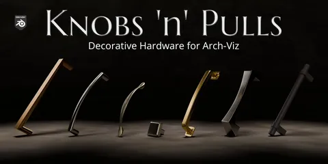 Knobs 'n' Pulls - Blender 3d models