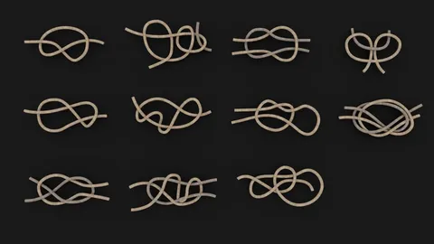 Strong Rope Knot 1 - Blender 3d models