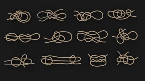 Strong Rope Knot 3 - Blender 3d models