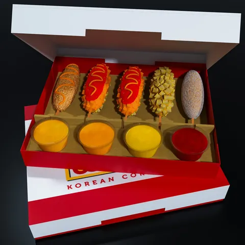 Korean Corndogs - Blender 3d models