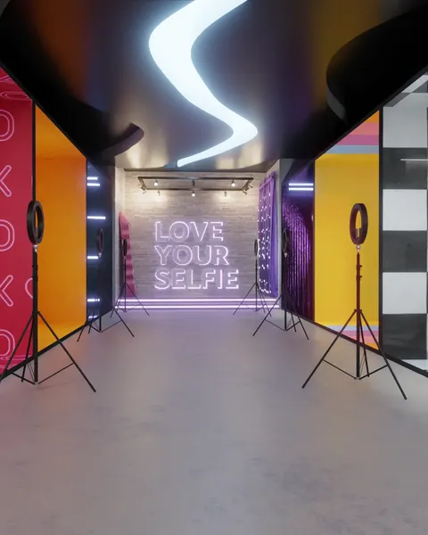 Selfie Booths - Blender scenes