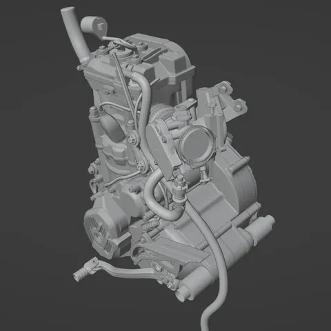 KTM SX250F 2017 Engine - Blender 3d models