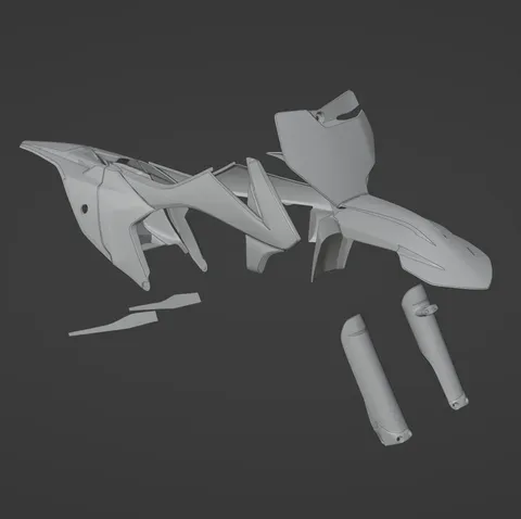 KTM SX65 & GasGas MC65 Plastics - Blender 3d models