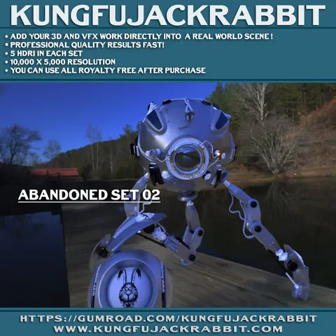 HDRI Abandoned Set 02 - Blender lighting & hdris