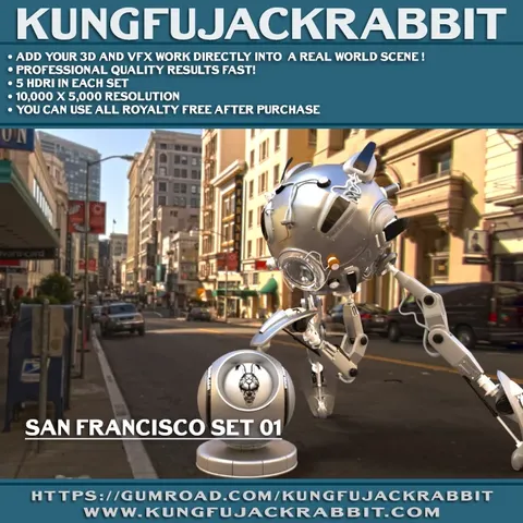 San Francisco HDRI Set 01 - Blender lighting & hdris