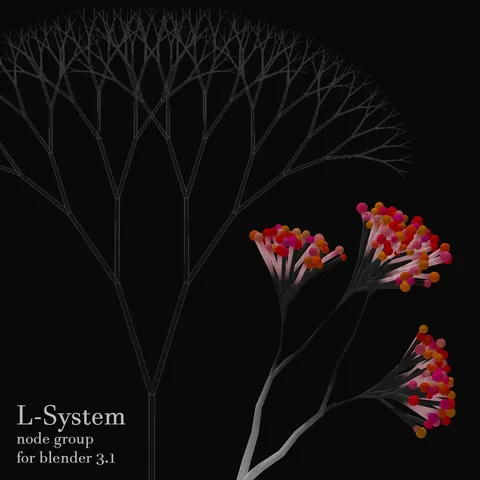 L-System Node Group - Blender geometry nodes