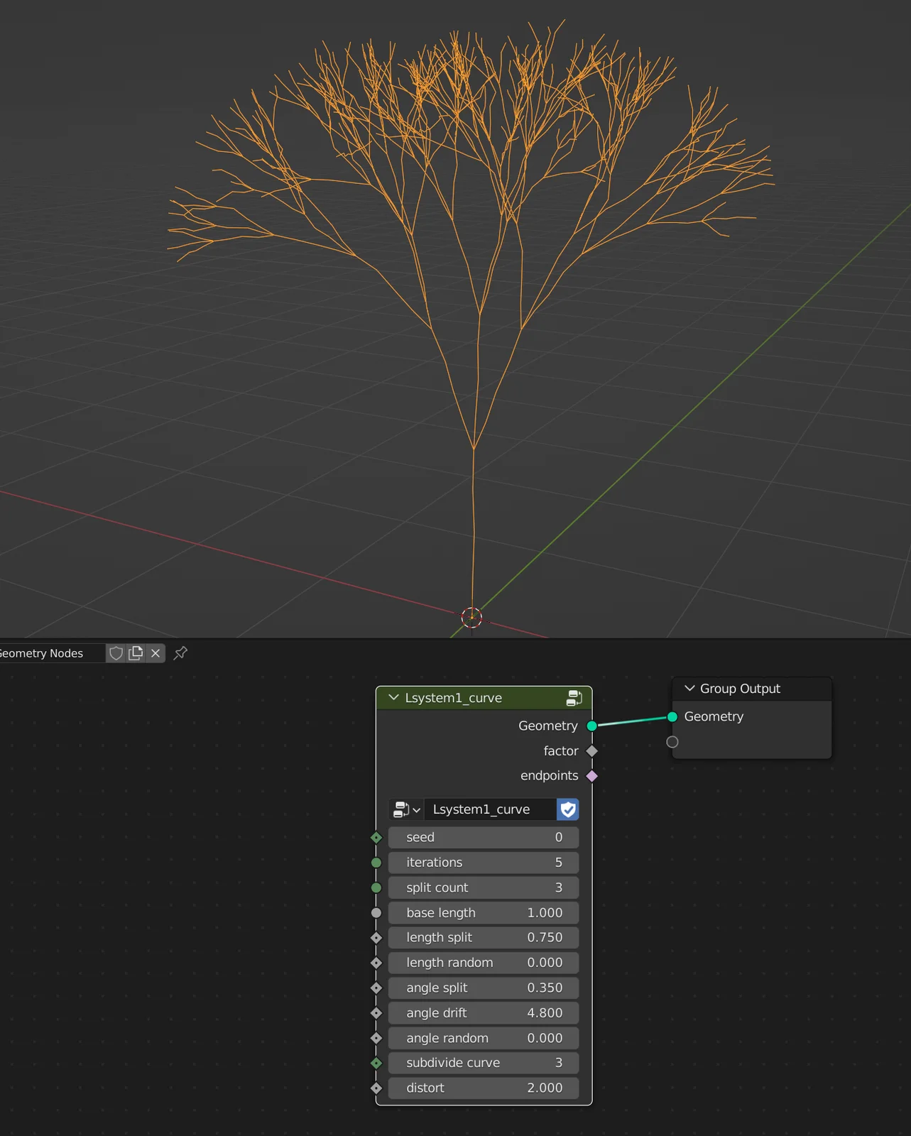 L-System Node Group screenshot 3