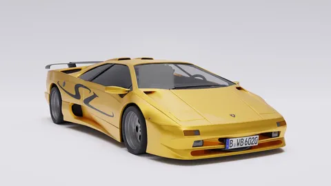 Lamborghini Diablo SV 1995 - Blender 3d models