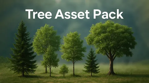Large Tree Asset Pack - Blender 3d models