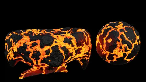 Lava Material - Blender shaders