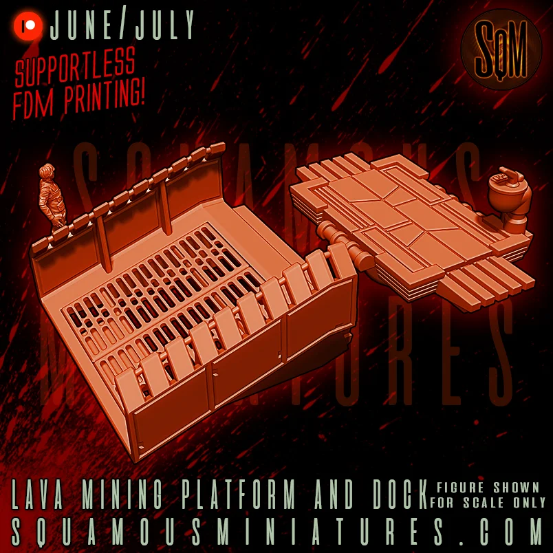 Lava Mining Platform and Docks screenshot 2