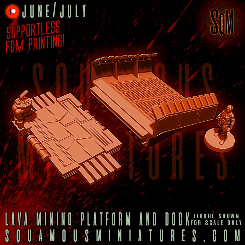 Lava Mining Platform and Docks screenshot 6