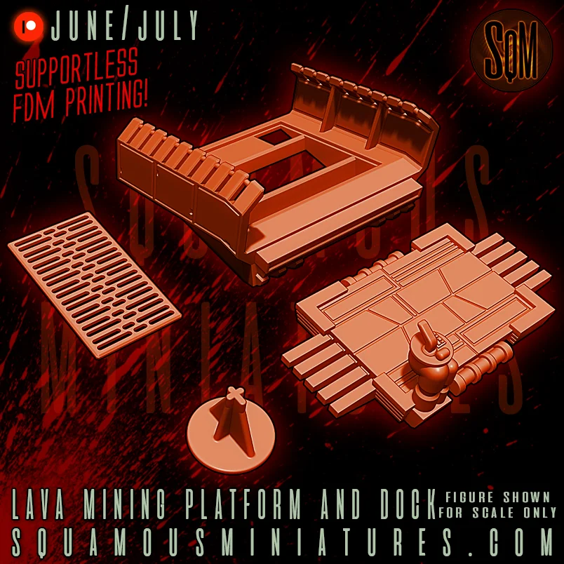 Lava Mining Platform and Docks screenshot 8