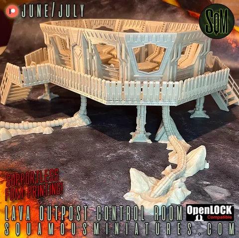 Lava Outpost Control Room - Blender 3d models