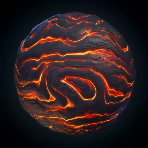 Lava Vol 02 - Blender textures & materials