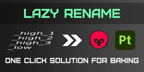 Lazy Rename - Blender addons