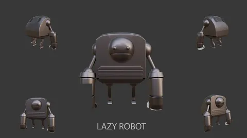 Lazy Robot - Blender 3d models