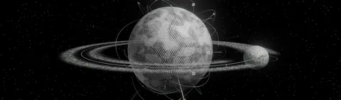 Binary Planet - Blender geometry nodes