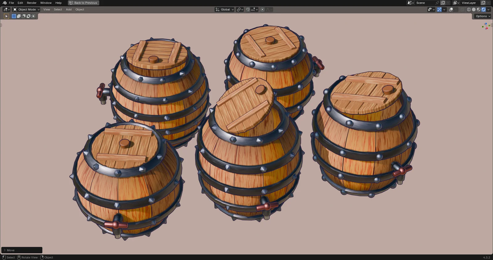 Procedural Stylized Barrel screenshot 2