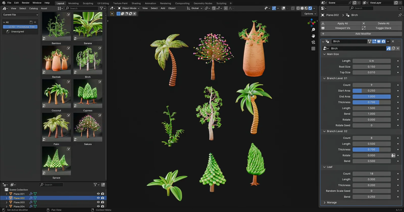 Procedural Tree screenshot 2