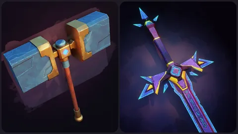 Stylized Game Art Creation - Blender tutorials & courses