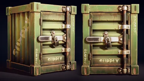 Stylized Military Crate Tutorial - Blender tutorials & courses