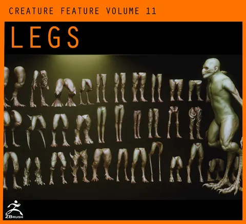 33 Character & Creature Legs - Blender 3d models