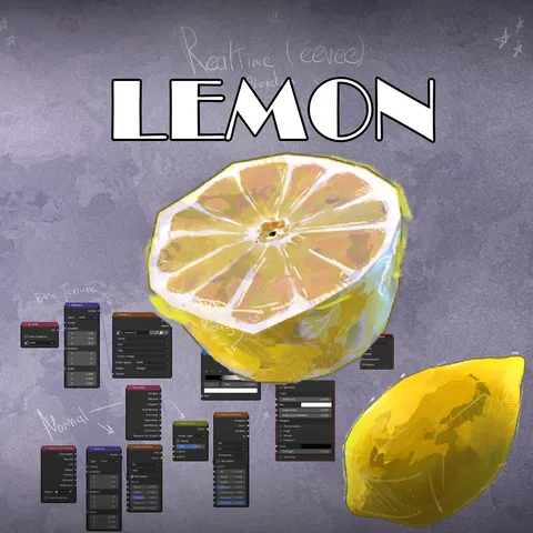 Lemon Shader - Blender shaders