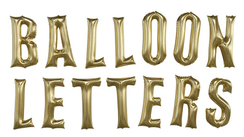Letter Balloons - Blender 3d models