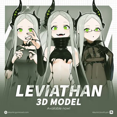 Leviathan Character Model - Blender 3d models