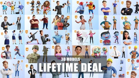 ThreeDee One - Blender 3d models