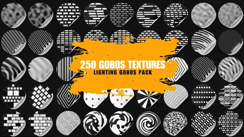 Lighting Gobos Texture Pack - Blender textures & materials
